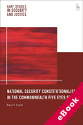 Cover of National Security Constitutionalism in the Commonwealth Five Eyes States (eBook)