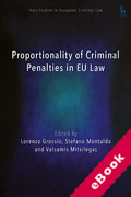 Cover of Proportionality of Criminal Penalties in EU Law (eBook)