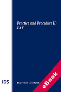 Cover of IDS Employment Law Handbook Practice and Procedure II: Employment Appeals Tribunals 2023 (eBook)