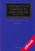 Cover of Contracts of Carriage by Land and Air (eBook)