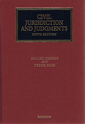 Cover of Civil Jurisdiction and Judgments 5th ed
