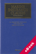 Cover of Marine Insurance Clauses (eBook)
