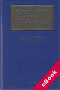 Cover of The Law of Yachts and Yachting (eBook)