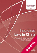 Cover of Insurance Law in China (eBook)