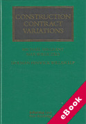 Cover of Construction Contract Variations (eBook)