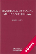Cover of Handbook of Social Media and the Law (eBook)