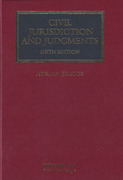 Cover of Civil Jurisdiction and Judgments