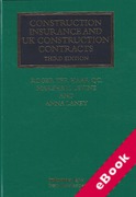 Cover of Construction Insurance and UK Construction Contracts (eBook)