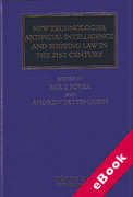 Cover of New Technologies, Artificial Intelligence and Shipping Law in the 21st Century (eBook)