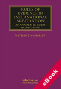 Cover of Rules of Evidence in International Arbitration: An Annotated Guide (eBook)