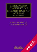 Cover of Merkin and Flannery on the Arbitration Act 1996 (eBook)