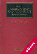 Cover of Civil Jurisdiction and Judgments (eBook)