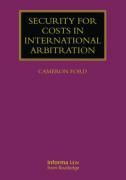 Cover of Security for Costs in International Arbitration