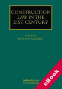 Cover of Construction Law in the 21st Century (eBook)