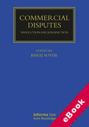 Cover of Commercial Disputes: Resolution and Jurisdiction (eBook)