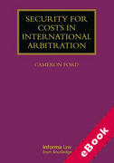 Cover of Security for Costs in International Arbitration (eBook)