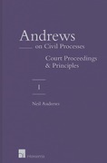 Cover of Andrews on Civil Processes Volume 1