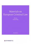 Cover of Materials on European Criminal Law