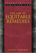 Cover of Essentials of Canadian Law: The Law of Equitable Remedies  