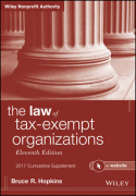 Cover of The Law of Tax-Exempt Organizations 11th ed: 2017 Supplement