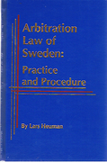 Cover of Arbitration Law of Sweden: Practice and Procedure