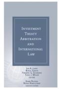 Cover of Investment Treaty Arbitration and International Law Volume 11