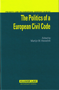 Cover of The Politics of a European Civil Code