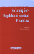 Cover of Reframing Self-Regulation in European Private Law