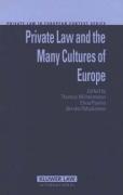 Cover of Private Law and the Many Cultures of Europe