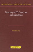 Cover of Directory of EC Case Law on Competition