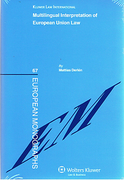 Cover of Multilingual Interpretation of European Community Law