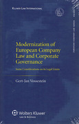 Cover of Modernization of European Company Law and Corporate Governance: Some Considerations on Its Legal Limits