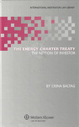Cover of Energy Charter Treaty: The Notion of Investor