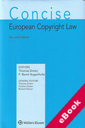Cover of Concise European Copyright Law (eBook)