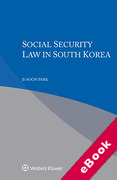 Cover of Social Security Law in South Korea (eBook)