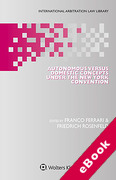 Cover of Autonomous Versus Domestic Concepts under the New York Convention (eBook)
