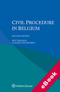 Cover of Civil Procedure in Belgium (eBook)