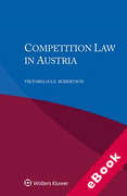 Cover of Competition Law in Austria (eBook)