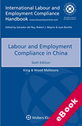 Cover of Labour and Employment Compliance in China (eBook)