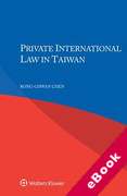 Cover of Private International Law in Taiwan (eBook)