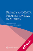 Cover of Privacy and Data Protection Law in Mexico (eBook)