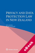 Cover of Privacy and Data Protection Law in New Zealand (eBook)