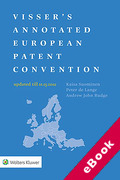 Cover of Visser's Annotated European Patent Convention updated to 01.03.2022 (eBook)