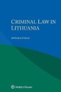 Cover of Criminal Law in Lithuania