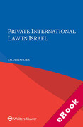 Cover of Private International Law in Israel (eBook)