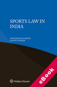 Cover of Sports Law in India (eBook)
