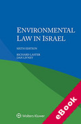 Cover of Environmental Law in Israel (eBook)