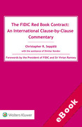 Cover of The FIDIC Red Book Contract: An International Clause-by-Clause Commentary (eBook)