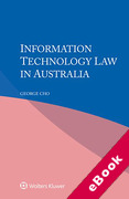 Cover of Information Technology Law in Australia (eBook)