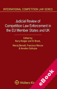 Cover of Judicial Review of Competition Law Enforcement in the EU Member States &#38; UK: Empirical Mapping 2004-2021 (eBook)